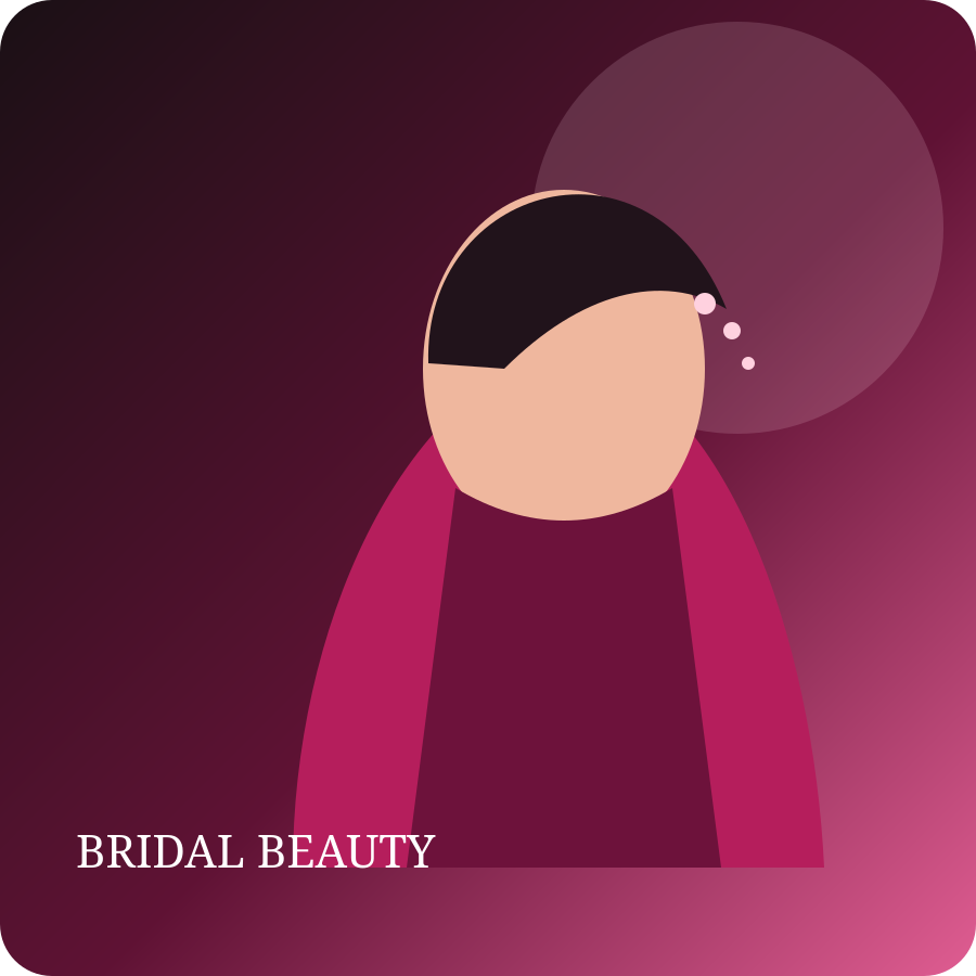 Bridal beauty styling